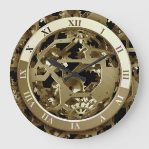 Steampunk Metall Uhr Zahnräder Abstract