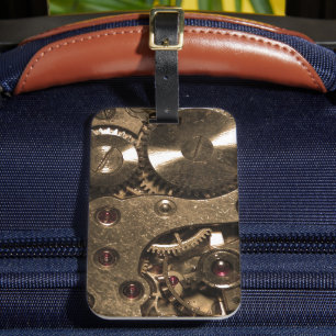 Steampunk-Metall-Uhrwerk-Zahnräder Gepäckanhänger