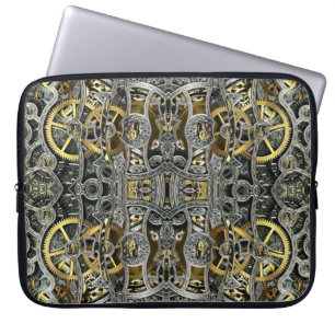 Steampunk-Metallgetriebe Laptop-Sieb Laptopschutzhülle