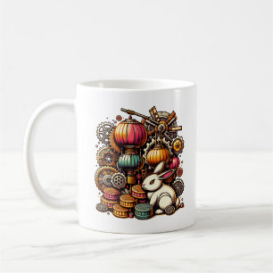 Steampunk Mid Herbstfestival Kaffeetasse