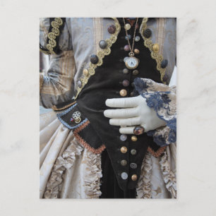Steampunk-Mieder, Karneval, Venedig Postkarte
