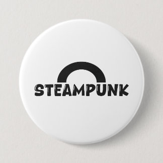 Steampunk Minimalist Design Button