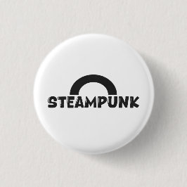 Steampunk Minimalist Design Knopf Button