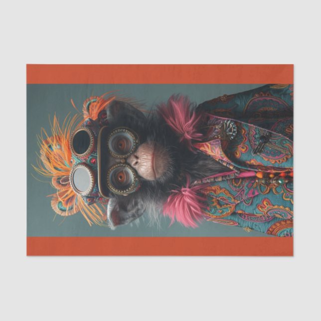 Steampunk Monkey Business Seidenpapier (Vorderseite)