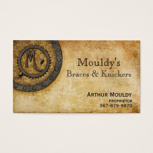 Steampunk Monogram Vintag m (Vorderseite)