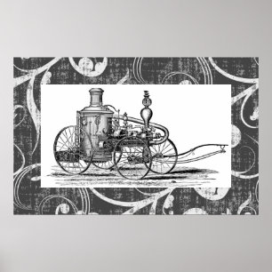 Steampunk-Motor Poster