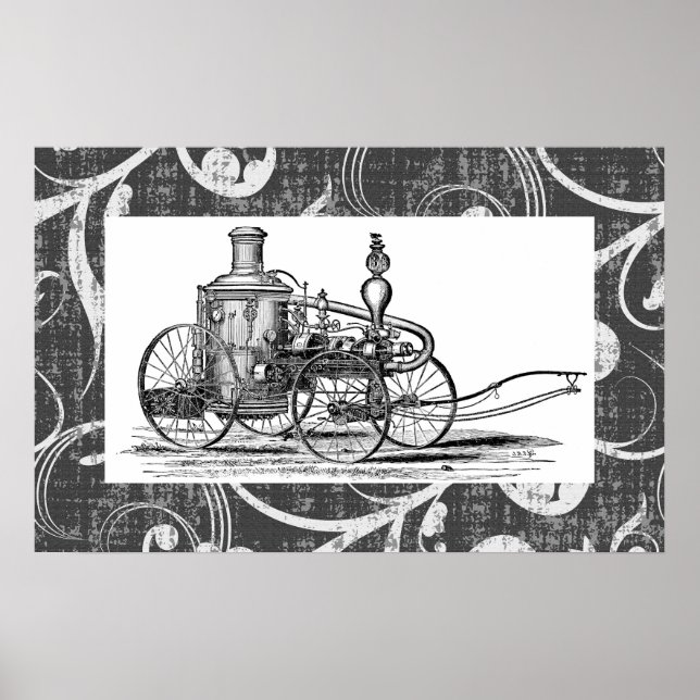 Steampunk-Motor Poster (Vorne)