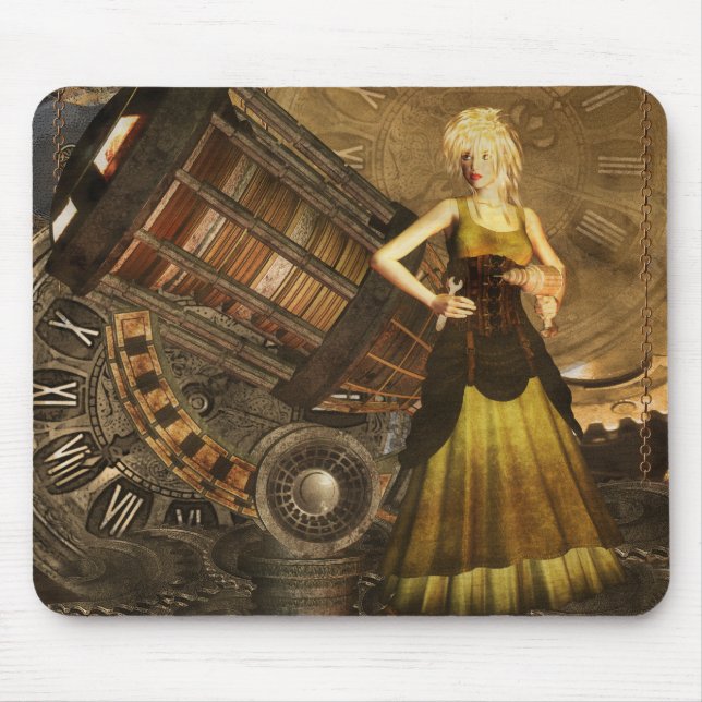 Steampunk Mousepad mit teleskopischem Traum (Vorne)