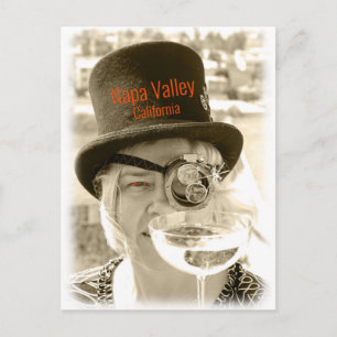 Steampunk Napa Valley Postcard! Postkarte