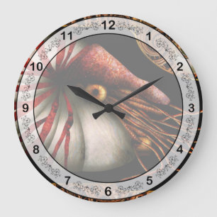 Steampunk - Nautilus - Aus deiner Schale kommend Große Wanduhr