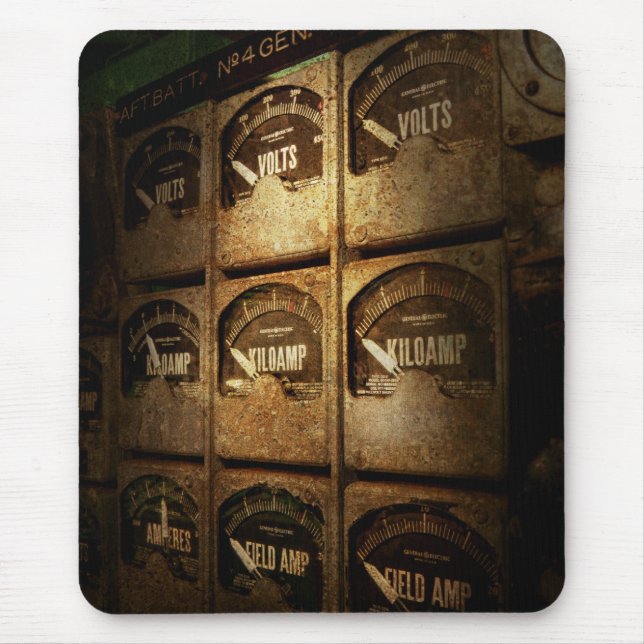 Steampunk - Naval - Electric - Power Grid Mousepad (Vorne)
