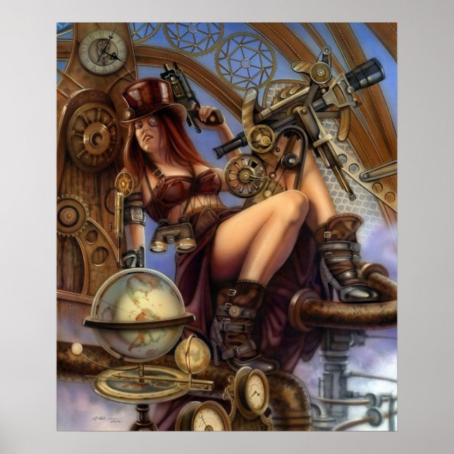 Steampunk Navigator Poster! Poster (Vorne)