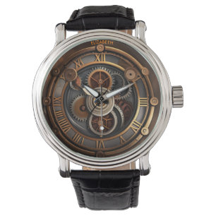 Steampunk Niedlich Wall Clock Rusty Fantasy Vintag Armbanduhr