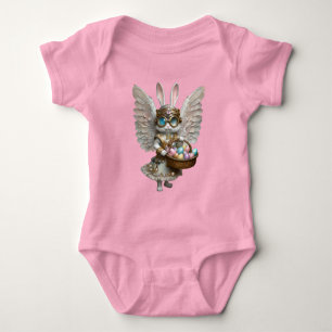 Steampunk Oaster Bunny Angel Girl Baby Strampler