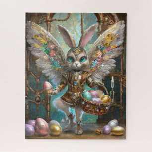 Steampunk Oaster Bunny Angel Knight's Apprentice Puzzle