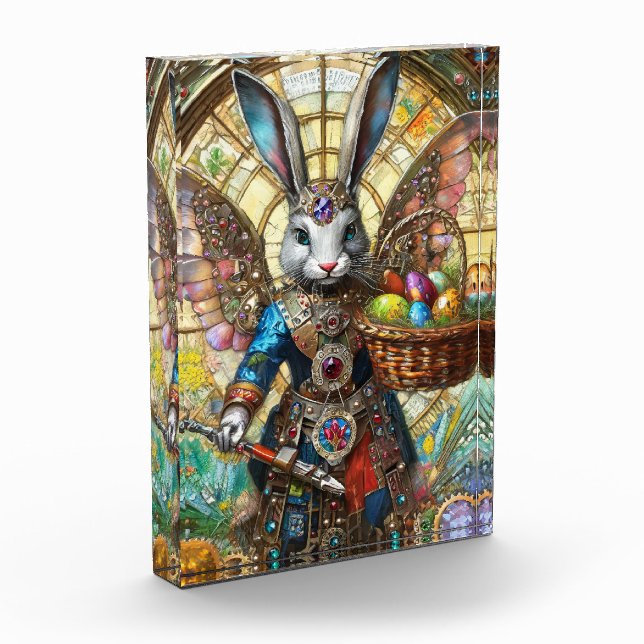 Steampunk Oaster Bunny Warrior Angel Fotoblock (Links)