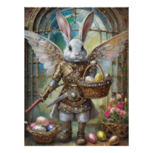 Steampunk Oaster Bunny Warrior Angel