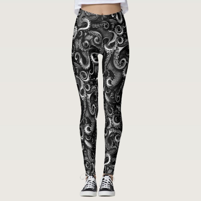 Steampunk Octopus Tentacles Leggings (Vorderseite)