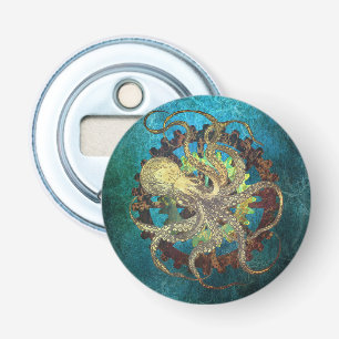 Steampunk-Oktopus & Uhrwerksgetriebe Flaschenöffner