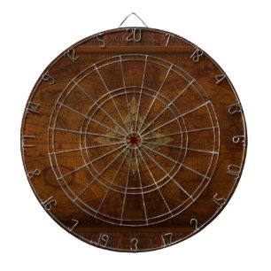Steampunk Old World Map & Compass Rose Design Dartscheibe