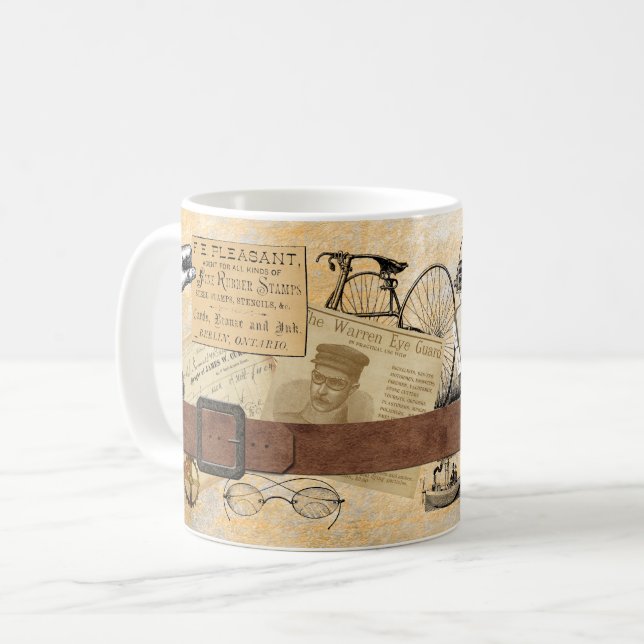 Steampunk One Außergewöhnlicher Mann Kaffeetasse (Vorderseite Links)