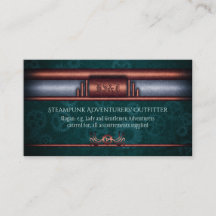 Steampunk-Outfitter, Kupfer auf aquamarinen Cogs M