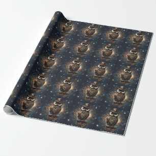 Steampunk Owl Geschenkpapier