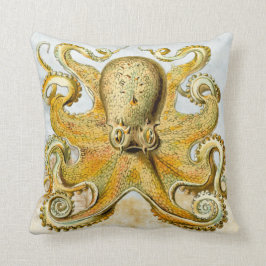 Steampunk Painted Nautical Octopus Kraken Tintenfi Kissen