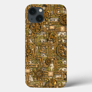 Steampunk-Panel - Gänge und Rohre - Messing Case-Mate iPhone Hülle