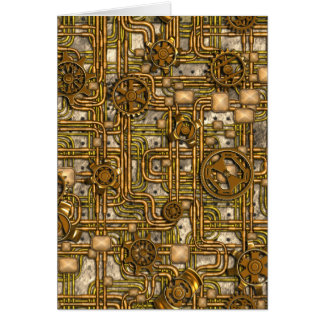 Steampunk-Panel - Zahnräder und Rohre - Messing