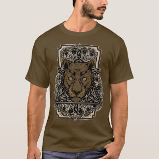 Steampunk Panther Retro Vintag Cougar Art Geschenk T-Shirt