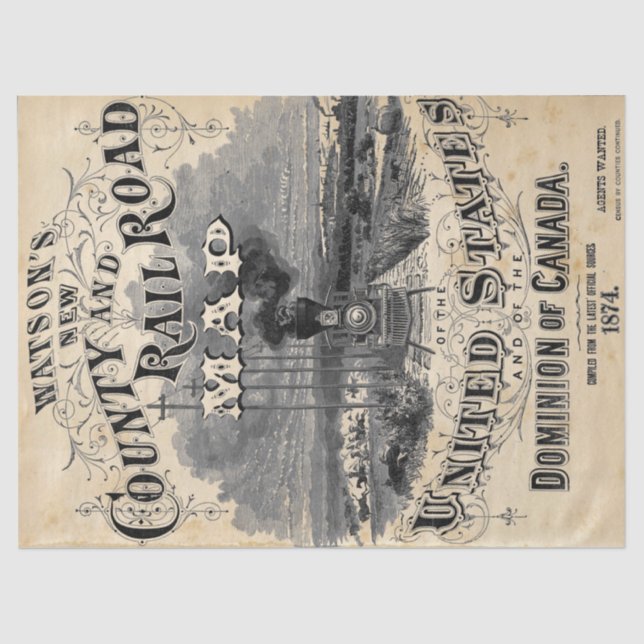 Steampunk-Papier Seidenpapier (Vorderseite)