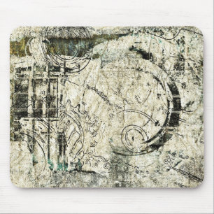 steampunk Papiercollage Mousepad