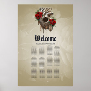 Steampunk Passion, das mechanische Herz der Liebe. Poster