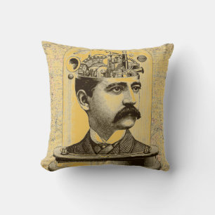 Steampunk Patterns wheels, gears cogs and things Kissen