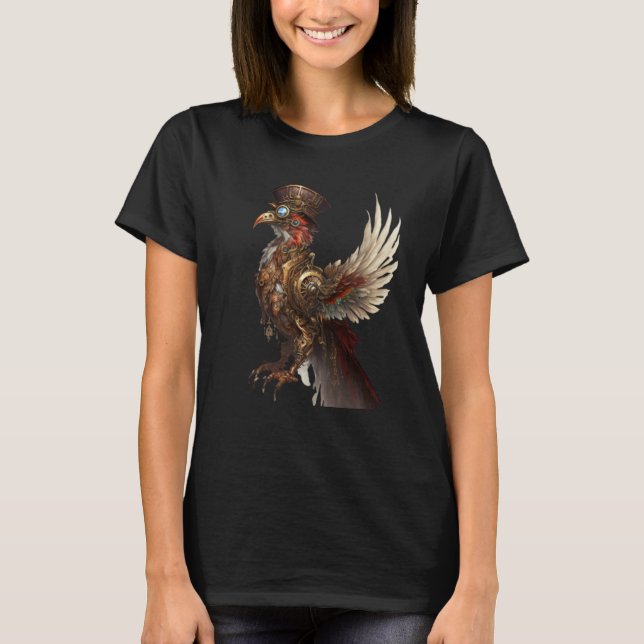 Steampunk Phoenix Rising Resurrection Rebirth New  T-Shirt (Vorderseite)