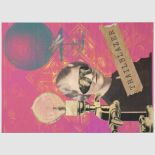 Steampunk Pionier Pop Art Seidenpapier