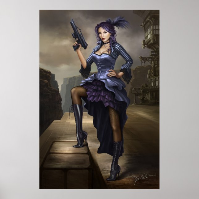 Steampunk Pirate Lady Poster (Vorne)