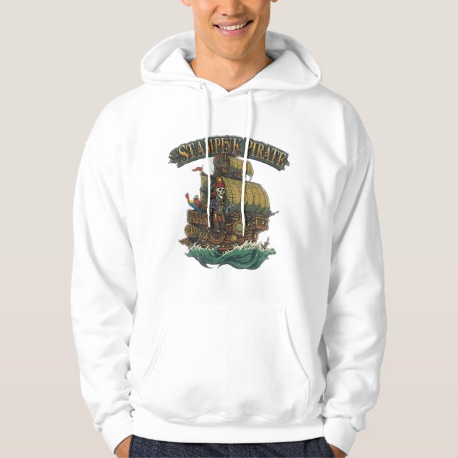 Steampunk Pirate Mechanical Corsai Victorian Cogwo Hoodie (Vorderseite)