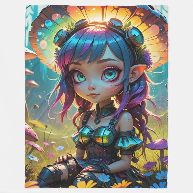 Steampunk Pixie Fleece Blanket (Vorderseite)