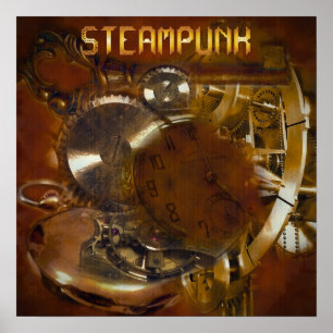 Steampunk-Plakat Poster