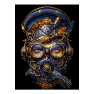 Steampunk-Plakatdesign Poster