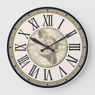 Steampunk-Planetentorbit-Uhr Große Wanduhr