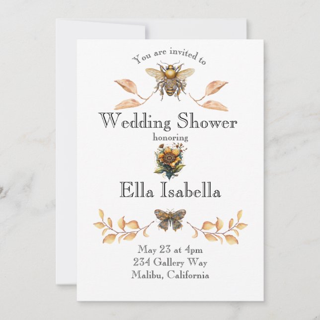 Steampunk Polterabend Einladung (Vorderseite)