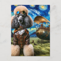 Steampunk Poodle Van Gogh