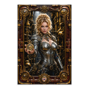 Steampunk-Porträt von Ottilie Von Zale Fotodruck