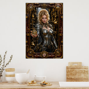 Steampunk-Porträt von Ottilie Von Zale Poster