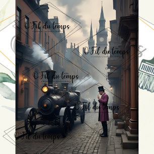 Steampunk Post Apocalyptic Cities Schnitt v7 Seidenpapier