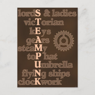 Steampunk Postcard Postkarte
