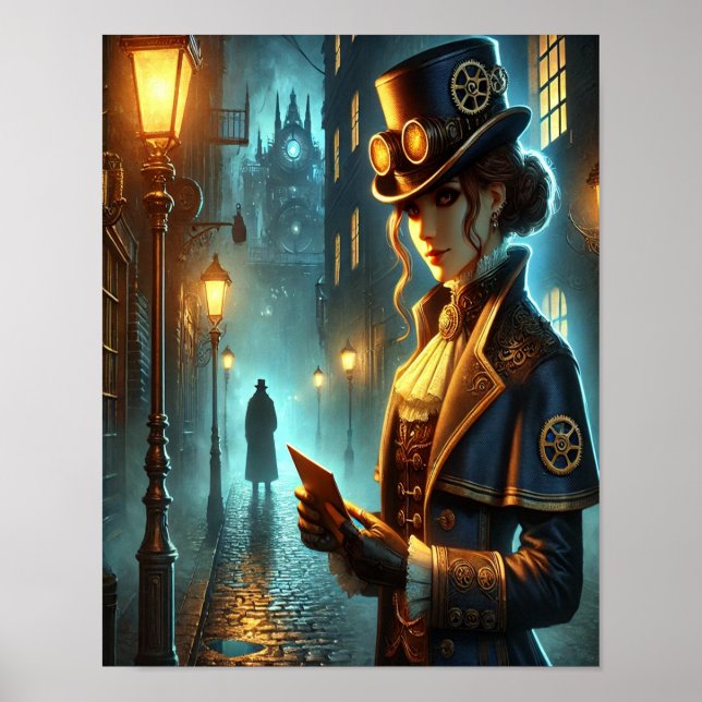 Steampunk Poster 23, The Clockwork Informant (Vorne)